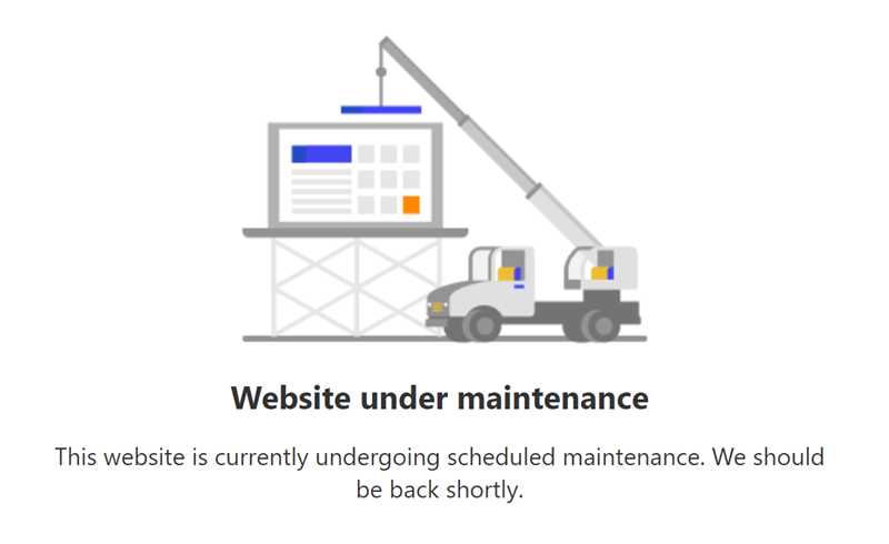 Under Maintenance